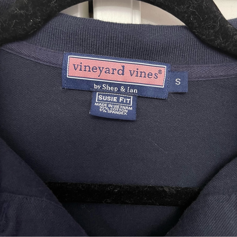 Vineyard Vines®by Shep & lan Navy Blue Polo Shirt Size S - Picture 8 of 9